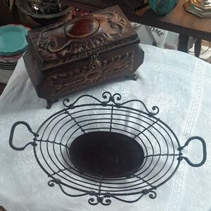Elegant Black Wire Basket